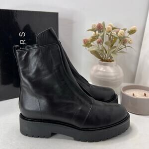 Ateliers Koil Leather Combat Platform Lug Sole Boot Black Women 9/EU41 NWB